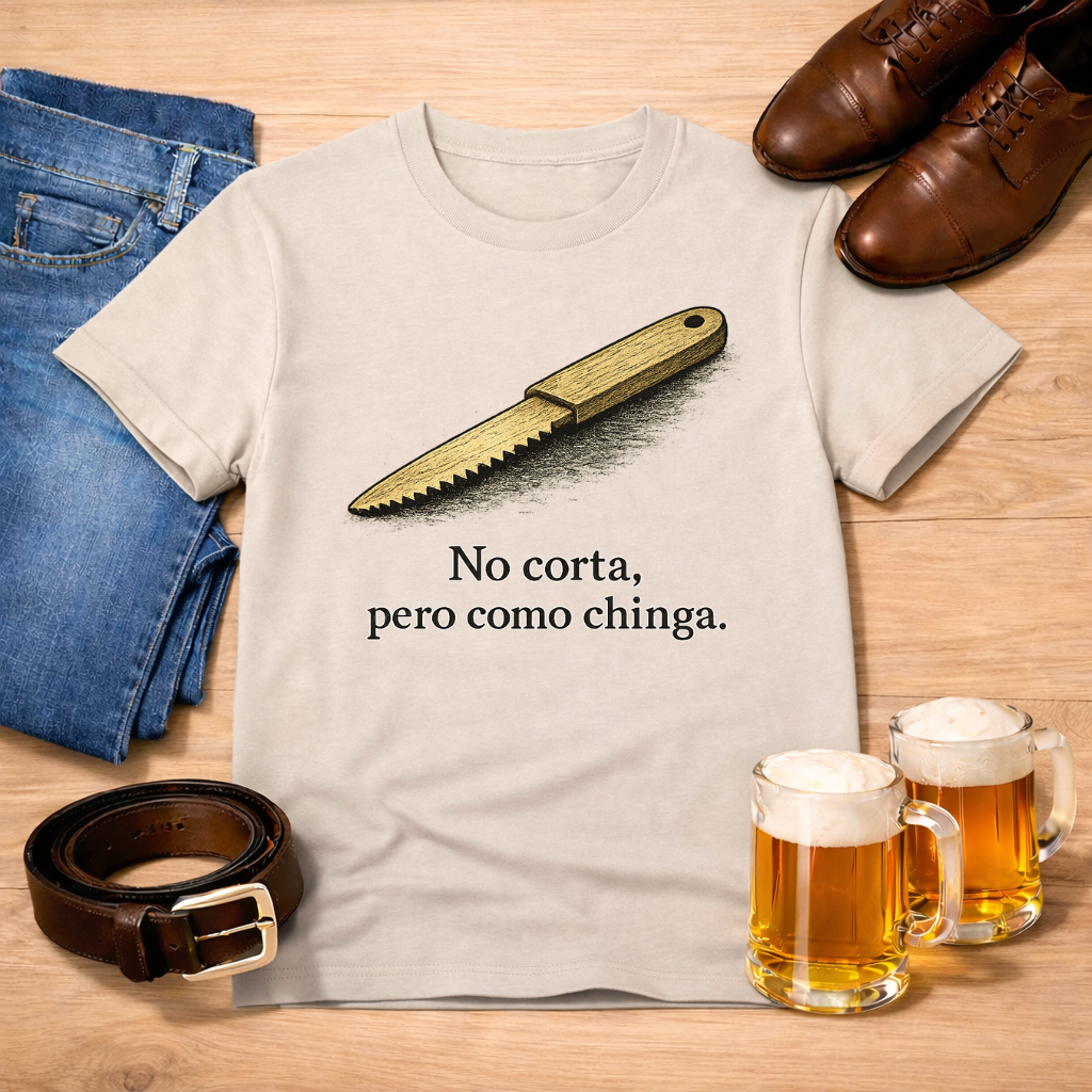 No corta pero como chinga. Tee