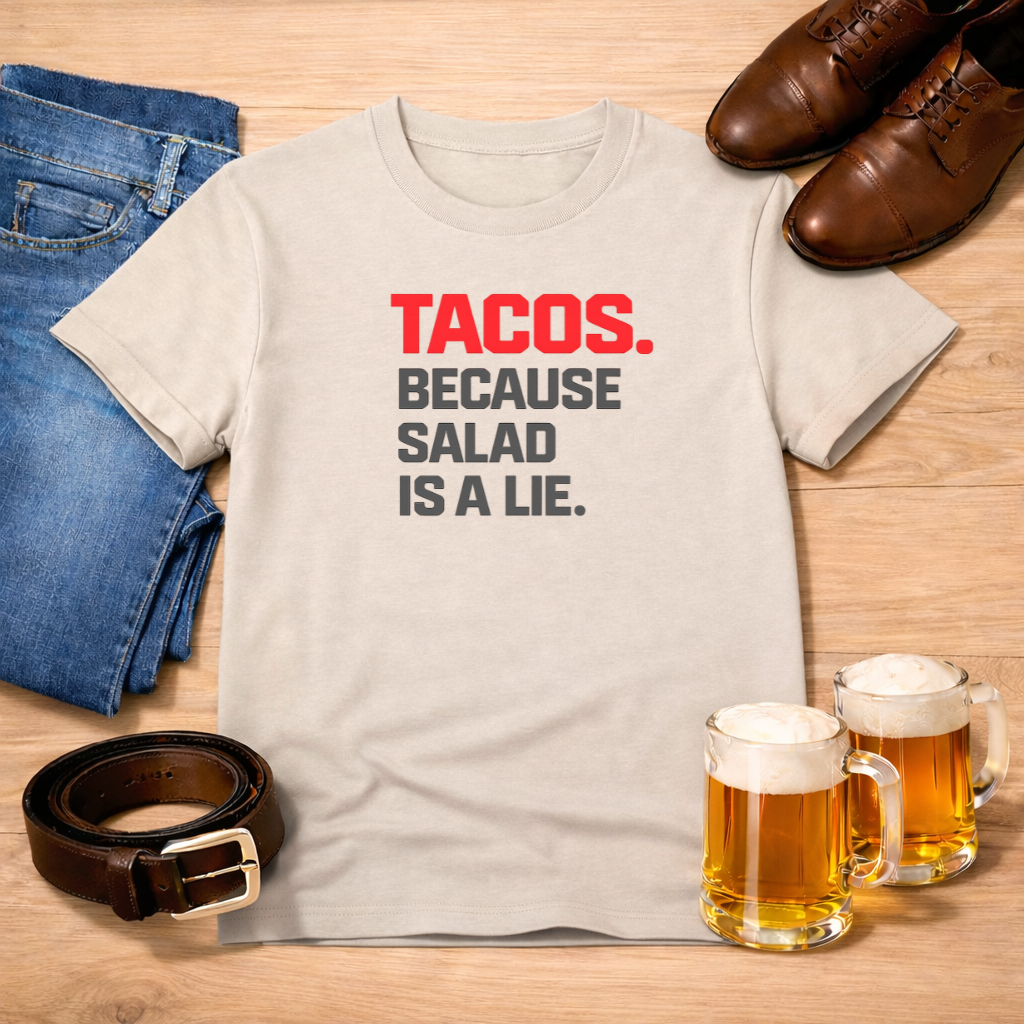 TACOS. BECAUSE SALAD IS A LIE. Classic Tee