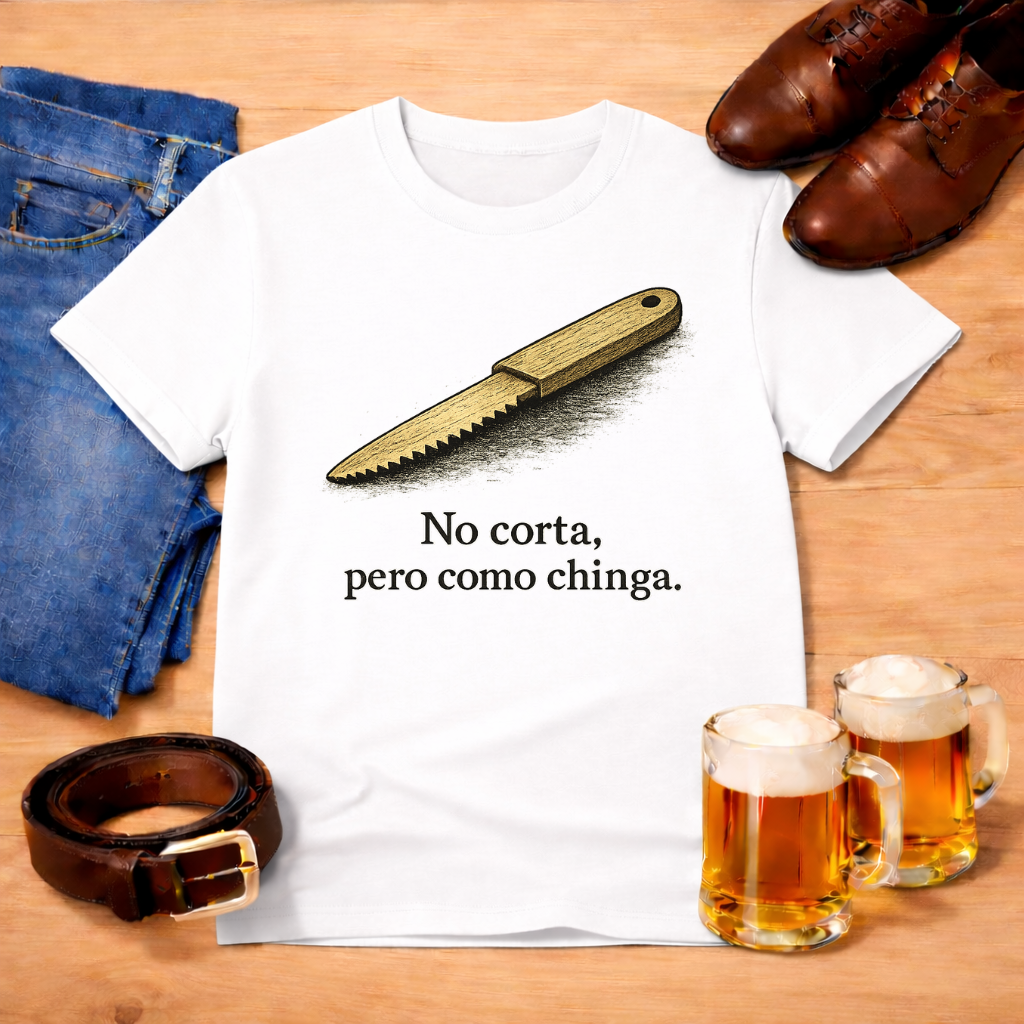 No corta pero como chinga. Tee